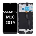 Samsung Galaxy SM-M105 (M10-2019) LCD touch screen with frame (Original Service Pack) [Black] S-939